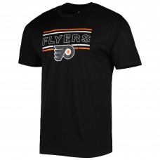 Philadelphia Flyers Concepts Sport Badge T-Shirt & Pants Sleep Set - Black/Orange