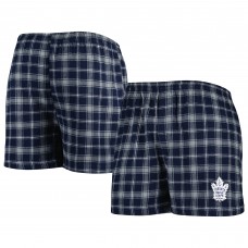 Toronto Maple Leafs Concepts Sport Ledger Flannel Boxers - Blue/Gray
