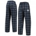 Toronto Maple Leafs Concepts Sport Ledger Flannel Sleep Pants - Navy/Gray