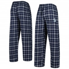 Пижамные брюки Seattle Kraken Concepts Sport Ledger Flannel - Deep Sea Blue/Gray