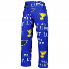 Пижамные брюки St. Louis Blues Concepts Sport Windfall Allover Microfleece - Blue