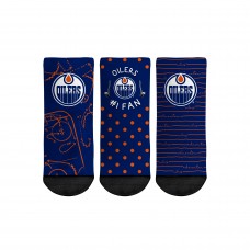 Edmonton Oilers Rock Em Socks Toddler #1 Fan 3-Pack Crew Socks Set