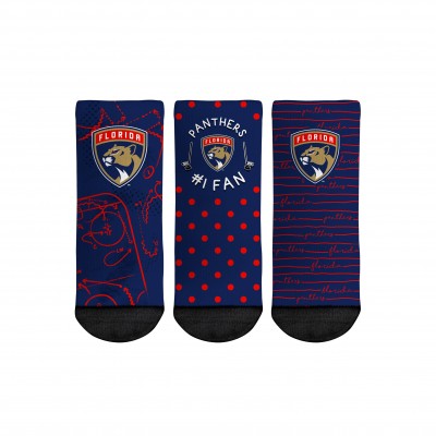 Три пары носков Toddler Florida Panthers Rock Em Socks #1 Fan Crew