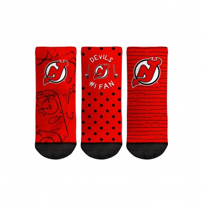 Носки Три пары носков New Jersey Devils Rock Em Toddler #1 Fan