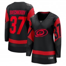 Игровая форма Andrei Svechnikov Carolina Hurricanes Womens 2023 NHL Stadium Series Breakaway - Black