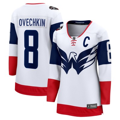 Игровая джерси Alexander Ovechkin Washington Capitals Womens 2023 NHL Stadium Series Breakaway - White