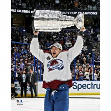 Unsigned Colorado Avalanche Erik Johnson Fanatics Authentic 2022 Stanley Cup Champions Raising Cup Photograph