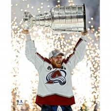 Unsigned Colorado Avalanche Gabriel Landeskog Fanatics Authentic 2022 Stanley Cup Champions Raising Cup Photograph