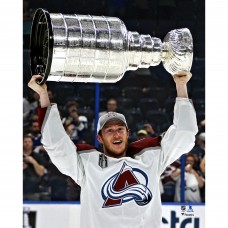 Unsigned Colorado Avalanche Josh Manson Fanatics Authentic 2022 Stanley Cup Champions Raising Cup Photograph