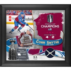 Colorado Avalanche Cale Makar Fanatics Authentic 2022 Stanley Cup Champions Framed 15 x 17 Conn Smythe Collage with a Piece of Game-Used Net from the 2022 Stanley Cup Final - Limited Edition of 500