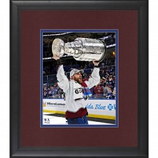 Autographed Colorado Avalanche Devon Toews Fanatics Authentic Framed 2022 Stanley Cup Champions 8 x 10 Raising Cup Photograph