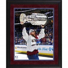 Autographed Colorado Avalanche Devon Toews Fanatics Authentic Framed 2022 Stanley Cup Champions 16 x 20 Raising Cup Photograph
