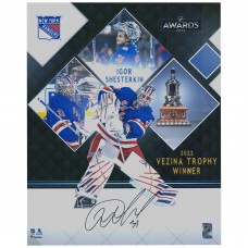 Autographed New York Rangers Igor Shesterkin Fanatics Authentic 16 x 20 2022 Vezina Trophy Winner Stylized Photograph Autographed New York Rangers Igor Shesterkin Fanatics Authentic 16 x 20 2022 Vezina Trophy Winner Stylized Photograph