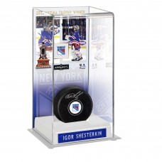 Autographed New York Rangers Igor Shesterkin Fanatics Authentic 2022 Vezina Trophy Winner Deluxe Tall Hockey Display Case with Puck Autographed New York Rangers Igor Shesterkin Fanatics Authentic 2022 Vezina Trophy Winner Deluxe Tall Hockey Display Case with Puck