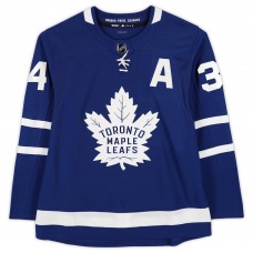Игровая джерси Autographed Toronto Maple Leafs Auston Matthews Fanatics Authentic Blue adidas 2022 Hart Trophy Winner Authentic with 2022 Hart Inscription