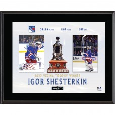 New York Rangers Igor Shesterkin Fanatics Authentic 10.5 x 13 2022 Vezina Trophy Winner Sublimated Plaque New York Rangers Igor Shesterkin Fanatics Authentic 10.5 x 13 2022 Vezina Trophy Winner Sublimated Plaque