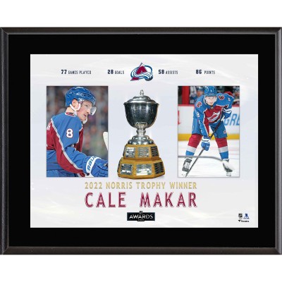 Colorado Avalanche Cale Makar Fanatics Authentic 10.5 x 13 2022 Norris Trophy Winner Sublimated Plaque
