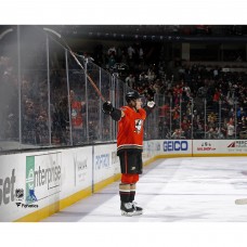 Unsigned Anaheim Ducks Trevor Zegras Fanatics Authentic Celebrating a Goal Photograph