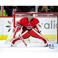 Unsigned Carolina Hurricanes Frederik Andersen Fanatics Authentic Defending Goal Photograph