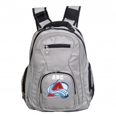 Colorado Avalanche MOJO Personalized Premium Laptop Backpack - Gray