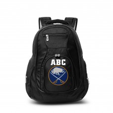 Buffalo Sabres MOJO Black Personalized Premium Laptop Backpack