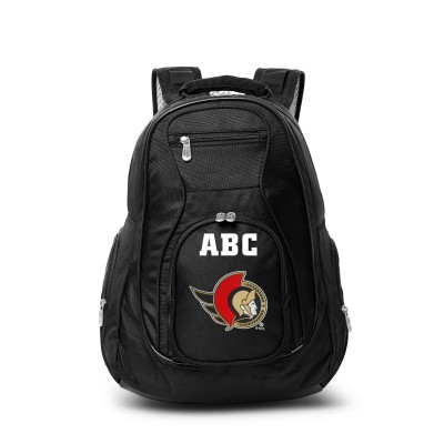 Ottawa Senators MOJO Personalized Premium Laptop Backpack - Black
