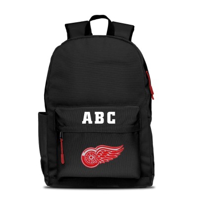 Detroit Red Wings MOJO Personalized Campus Laptop Backpack - Black