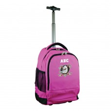 Именной рюкзак на колесах Anaheim Ducks MOJO 19 Premium - Pink