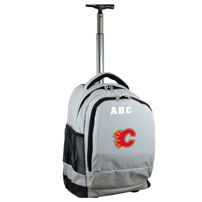 Рюкзак на колесах Calgary Flames MOJO 19 Personalized Premium - Gray
