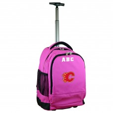 Именной рюкзак га колесах Calgary Flames MOJO 19 Premium - Pink