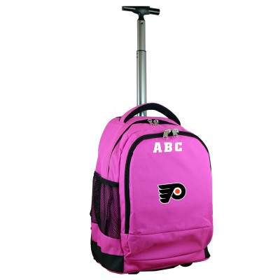 Именной рюкзак на колесах Philadelphia Flyers MOJO 19 Premium - Pink
