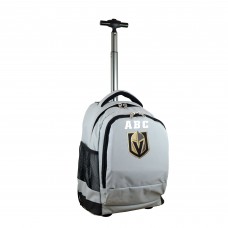 Vegas Golden Knights MOJO 19 Personalized Premium Wheeled Backpack - Gray
