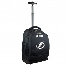 Tampa Bay Lightning MOJO 19 Personalized Premium Wheeled Backpack - Black