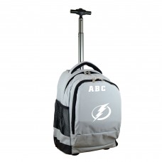 Tampa Bay Lightning MOJO 19 Personalized Premium Wheeled Backpack - Gray
