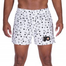 Philadelphia Flyers Concepts Sport Epiphany All Over Print Knit Boxers - White