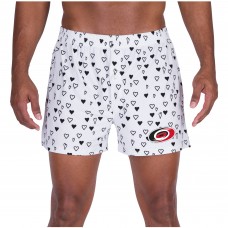 Carolina Hurricanes Concepts Sport Epiphany All Over Print Knit Boxers - White