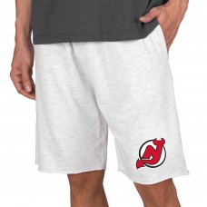 New Jersey Devils Concepts Sport Mainstream Terry Shorts - Oatmeal