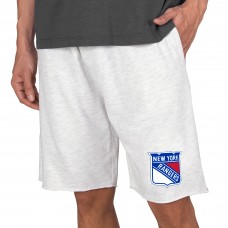 New York Rangers Concepts Sport Mainstream Terry Shorts - Oatmeal