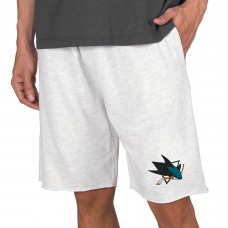 San Jose Sharks Concepts Sport Mainstream Terry Shorts - Oatmeal