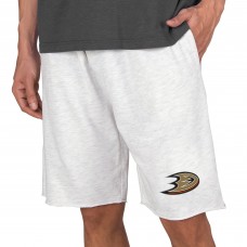 Anaheim Ducks Concepts Sport Mainstream Terry Shorts - Oatmeal