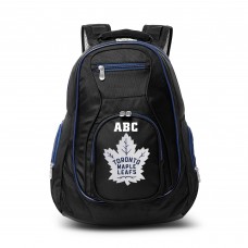 Toronto Maple Leafs MOJO Personalized Premium Color Trim Backpack - Black