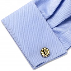 Boston Bruins Cufflinks & Tie Bar Gift Set