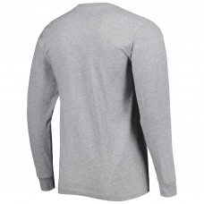 Colorado Avalanche Mitchell &; Ness Logo Long Sleeve T-Shirt - Heather Gray
