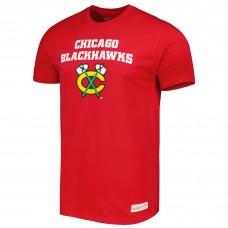 Chicago Blackhawks Mitchell & Ness Vintage Logo T-Shirt - Red
