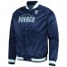 Куртка Seattle Kraken Mitchell & Ness Satin Full-Snap Raglan Varsity - Deep Sea Blue