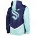 Seattle Kraken Mitchell & Ness Undeniable Full-Zip Windbreaker - Deep Sea Blue