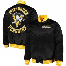 Куртка Pittsburgh Penguins Mitchell & Ness Heavyweight Satin - Black