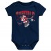 Малышам Washington Capitals Red/Navy/Heather Gray Disney 3-Piece Bodysuit Set