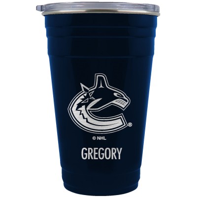 Именной стакан Vancouver Canucks Team Logo 22oz.