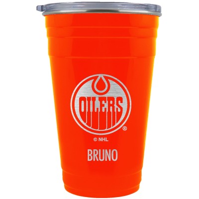 Именной стакан Edmonton Oilers Team Logo 22oz.